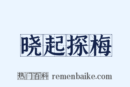 晓起探梅是什么意思的图片